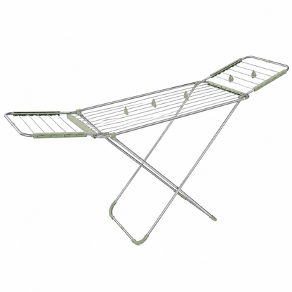 Perilla Avrora White Clothes Drying Rack | 17.5 m Drying Capacity | Foldable 2-Wing