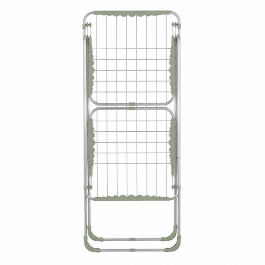 Perilla Avrora White Clothes Drying Rack | 17.5 m Drying Capacity | Foldable 2-Wing