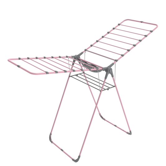 Perilla Isabella Basket+ Clothes Drying Rack | 14.3 m Drying Capacity | Foldable 2-Wing with Laundry Basket