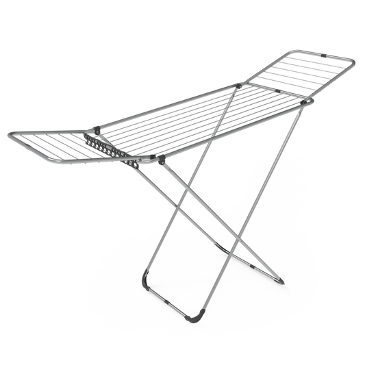 Perilla Mega Present Clothes Drying Rack | 17.5 m Drying Capacity | Foldable 2-Wing Steel Dryer