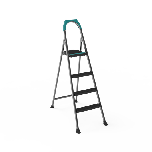 Perilla Riser 3+1 Step Ladder | Folding Steel Ladder | 150 kg Capacity
