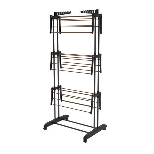 Perilla Tiga Clothes Drying Rack | 20 m Drying Capacity | 3-Tier Foldable 6-Wing