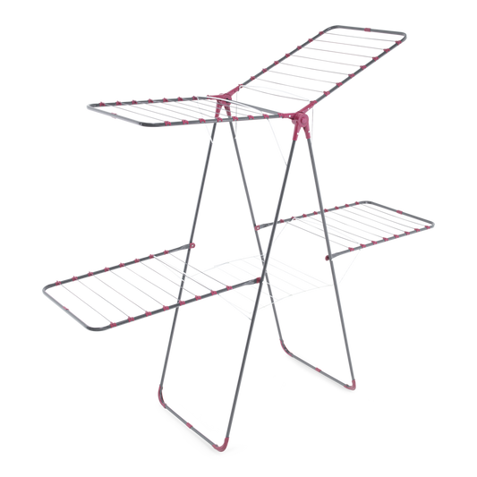 Perilla Twingo Clothes Drying Rack | 29 m Drying Capacity | Foldable 4-Wing