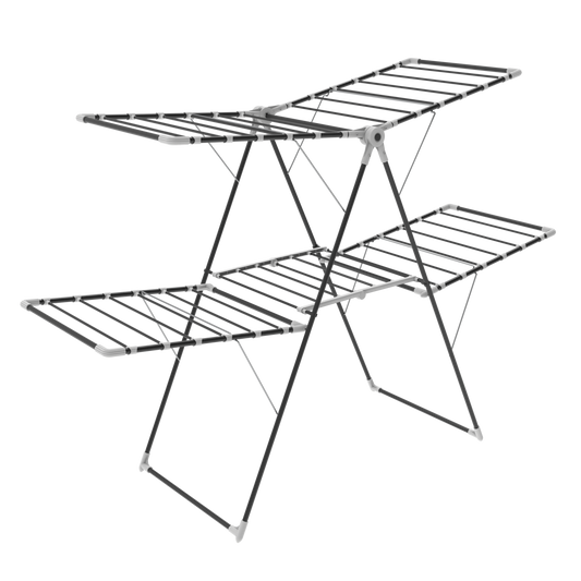 Perilla Twingo Lux Clothes Drying Rack | 25 m Drying Capacity | Foldable 4-Wing